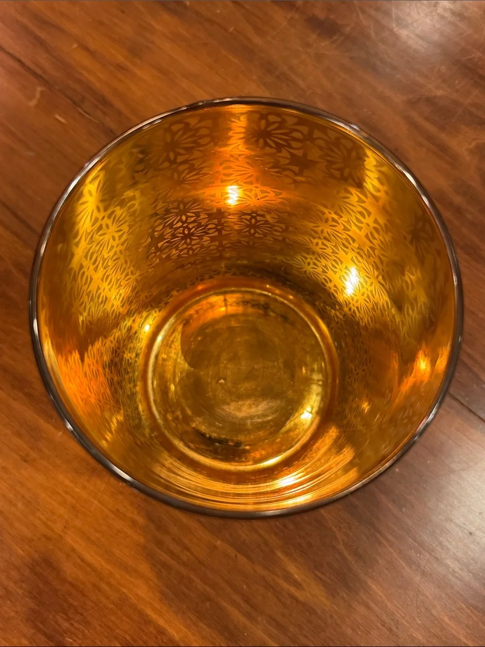 RARE Crate&Barrel Raj Hurricane + 2 Matching Votive Candle Holder Gold Silver